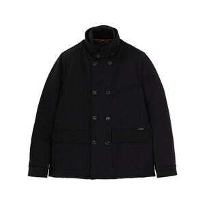 MOORER Double-Breasted Wool Blend Coat Men BLACK Outerwear